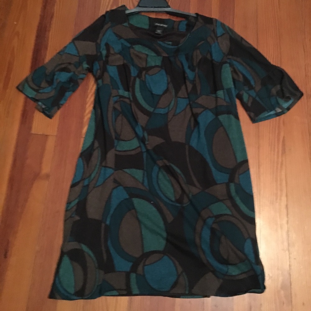 Plus Size Multi Color Swirl Dress